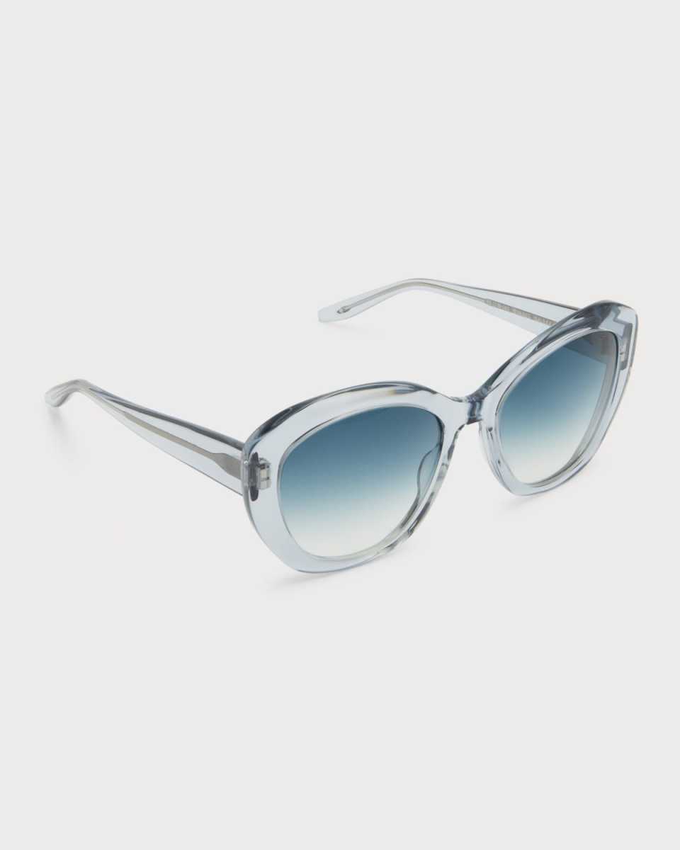 Galilea Blue Round Acetate Sunglasses
