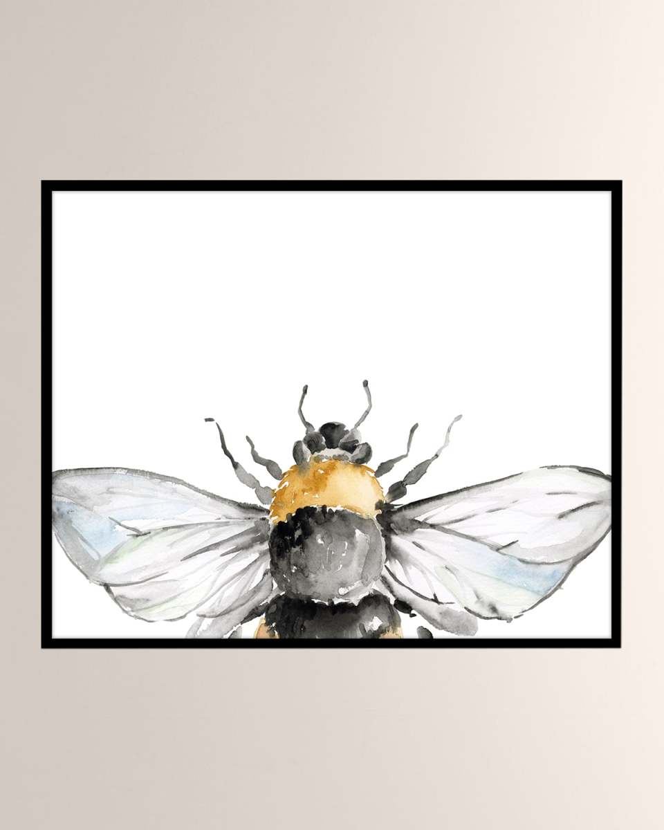 The Big Bee Giclee on Canvas