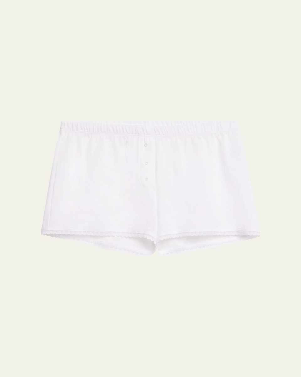 Anji Lace-Trim Cotton Boxers