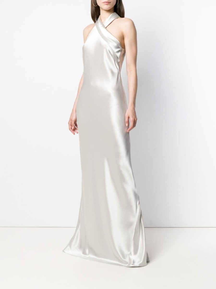 GALVAN LONDON Pandora halter neck dress