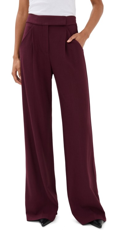 Veronica Beard Marbeau Pants Port