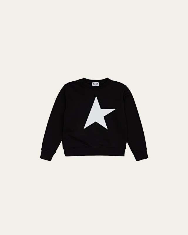 Boy's Crewneck Star Sweatshirt, Size 4-10