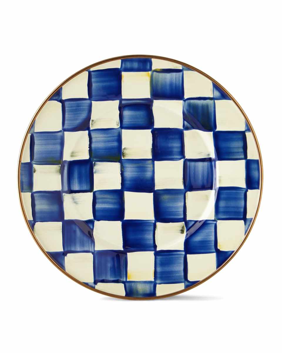Royal Check Salad/Dessert Plate