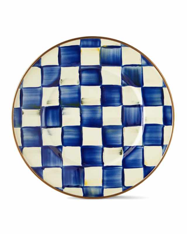 Royal Check Salad/Dessert Plate