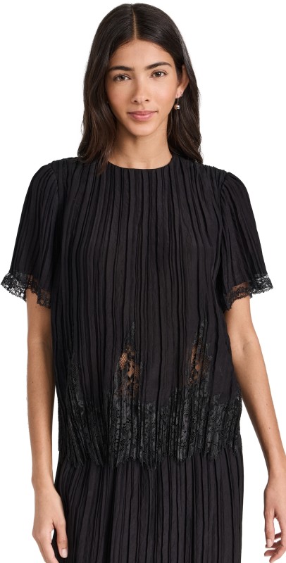 Zimmermann Pleated Top Black