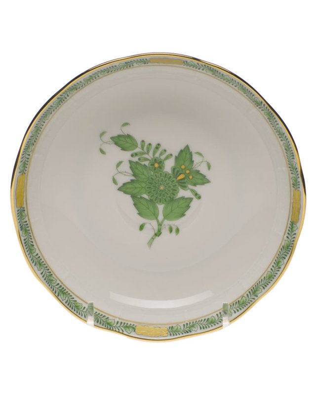 Chinese Bouquet Green Mocha Saucer