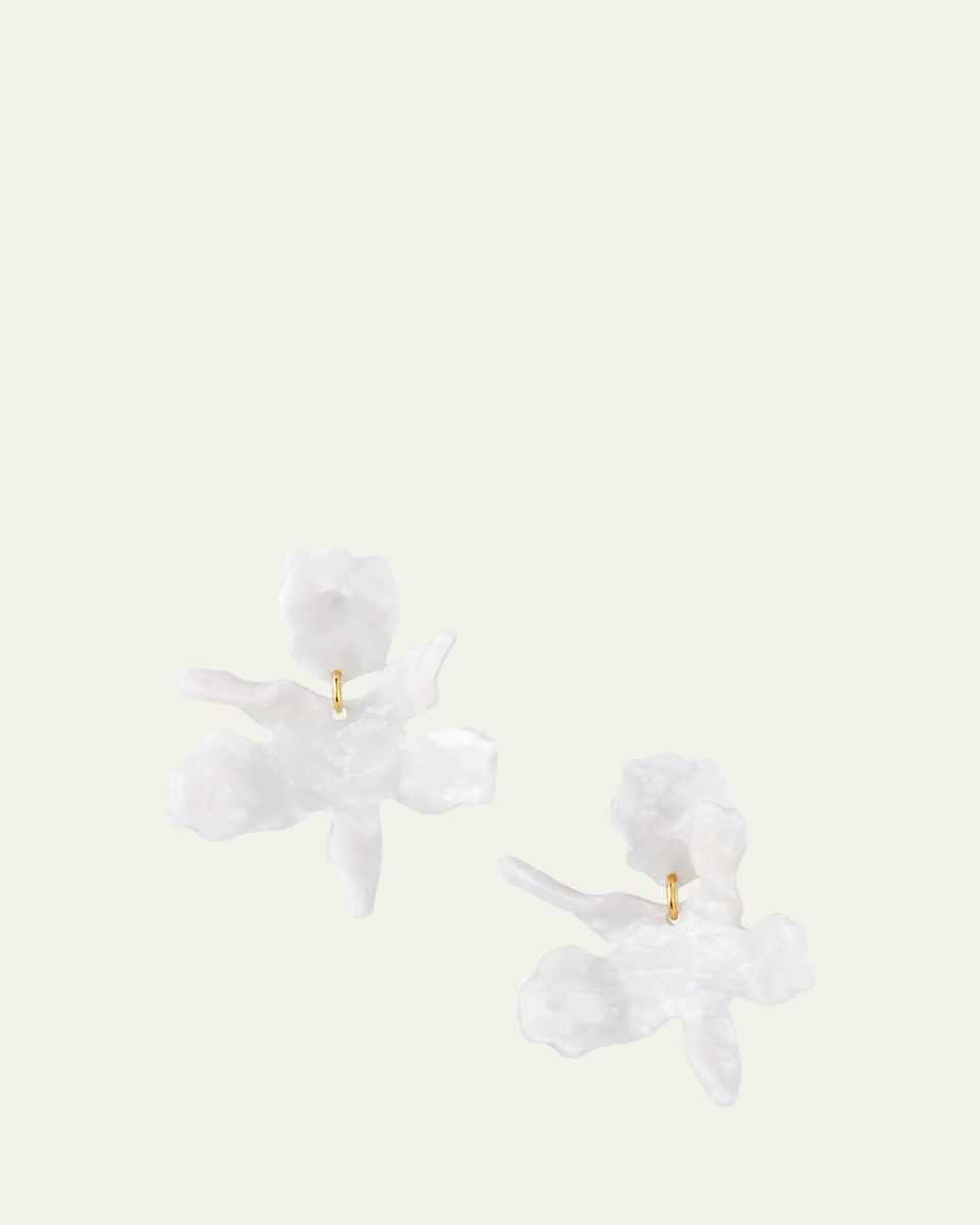 Small Paper Lily Earrings