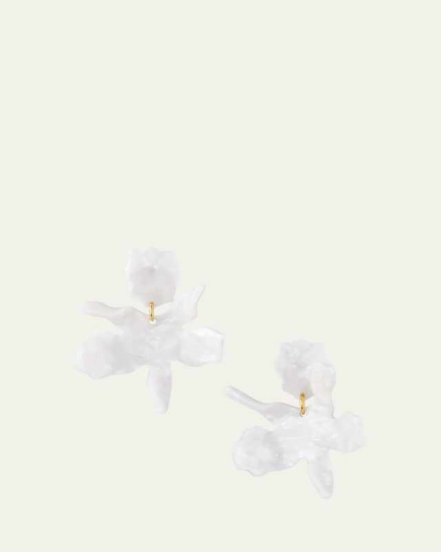 Small Paper Lily Earrings