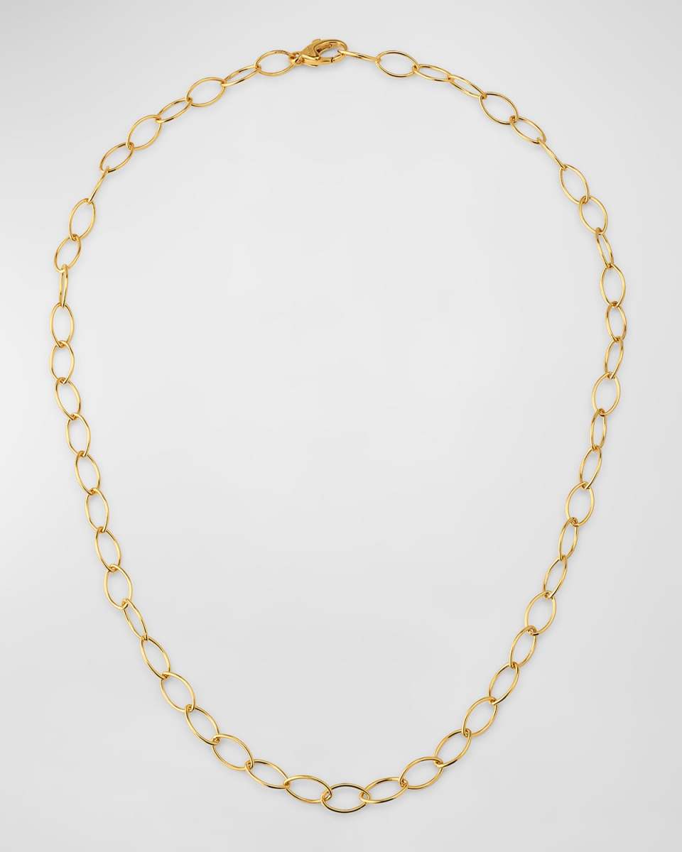 Golden Dreams 18K Yellow Gold Oval Link Necklace