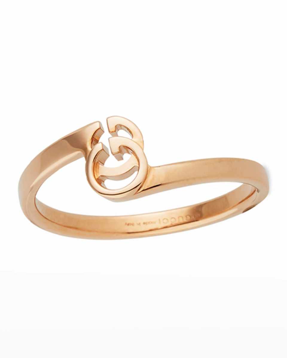 Running G Stacking Ring in 18K Rose Gold, Size