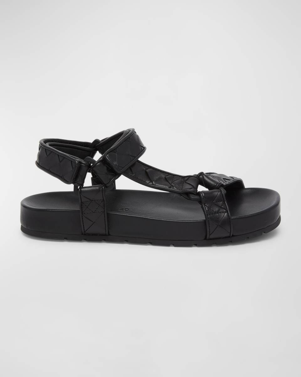 Trip Woven Leather Sporty Sandals