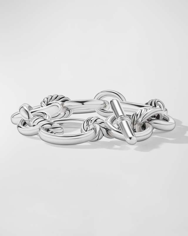 DY Mercer Bracelet with Diamonds in Silver, 25
