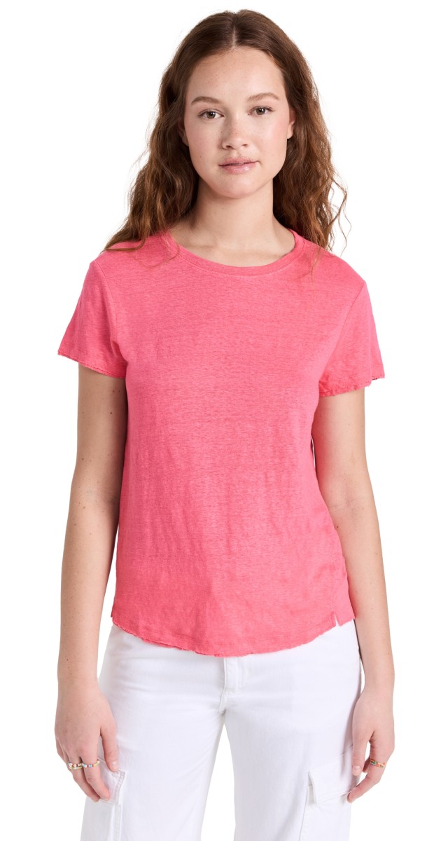 FRAME Easy True Tee Flamingo