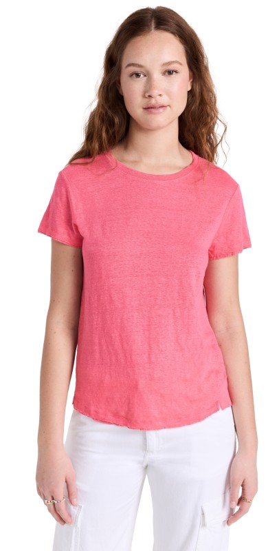 FRAME Easy True Tee Flamingo