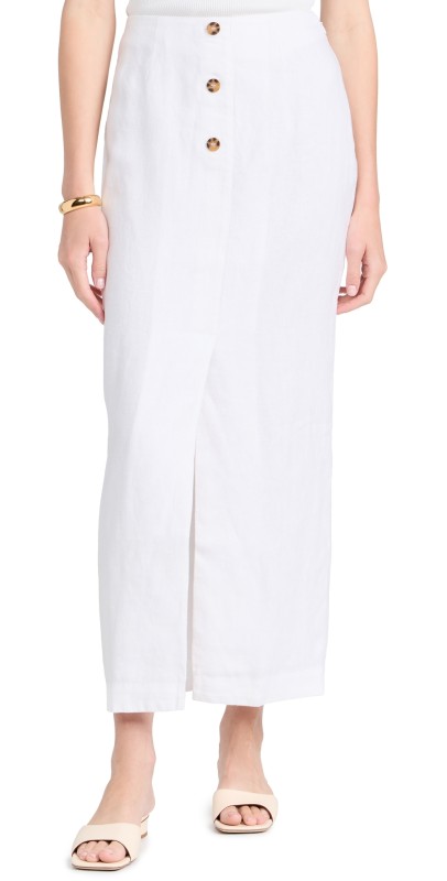 POSSE Gigi Column Skirt Ivory