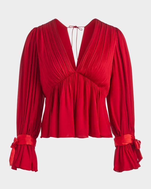 Clarissa Deep V Blous