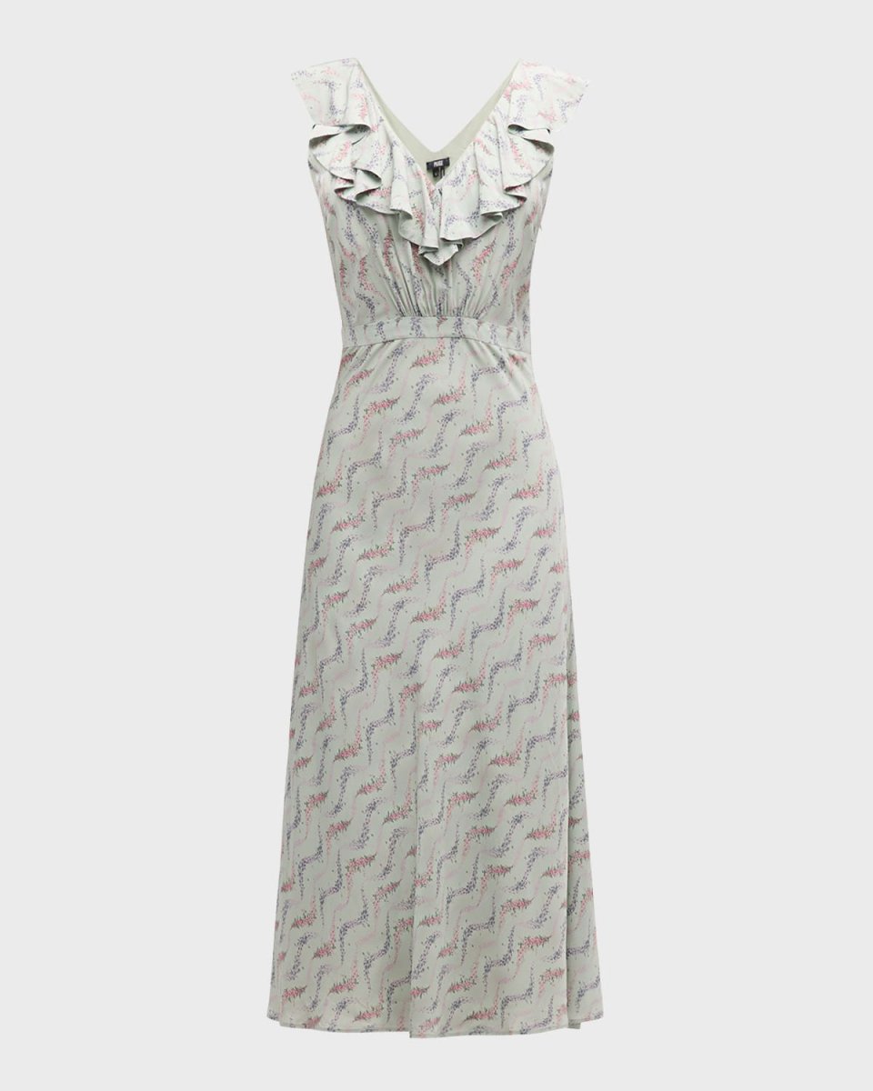 Shona Floral Ruffle Midi Dress