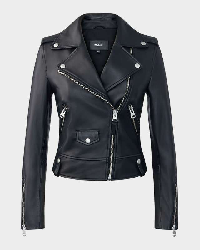 Baya Leather Biker Jacket