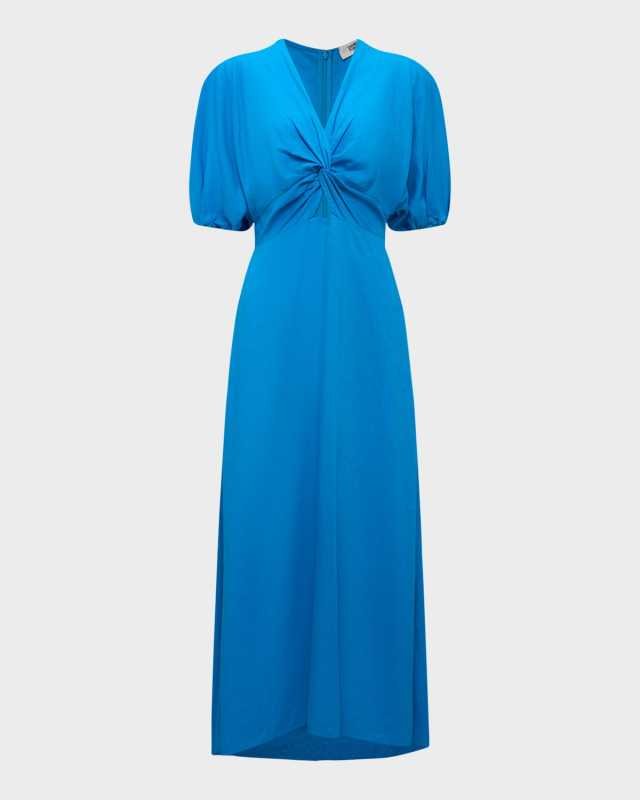 Marjorie Puff Sleeve Midi Dress