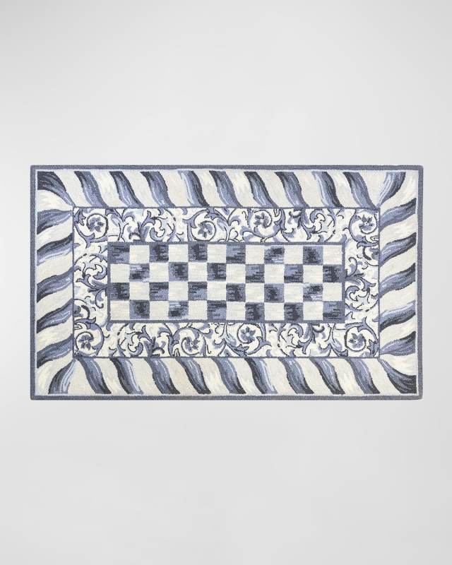 Sterling Check Rug, 3' x 5'