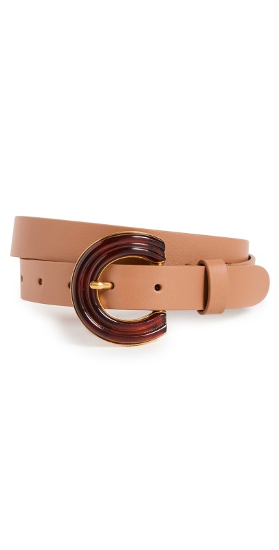 Zimmermann Wide Buckle Waist Belt Tan