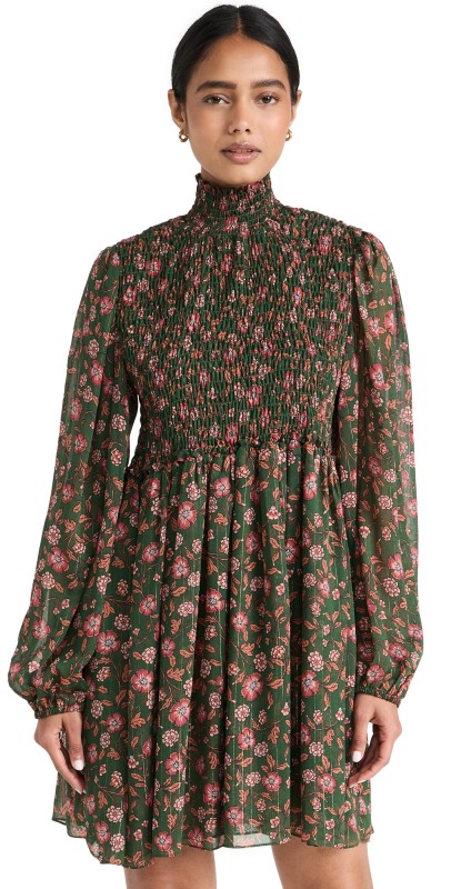 MISA Jessa Dress EVERGREEN BLOOMS