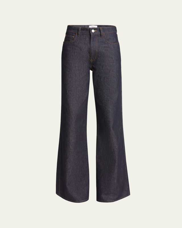 Wide Leg Denim Pants