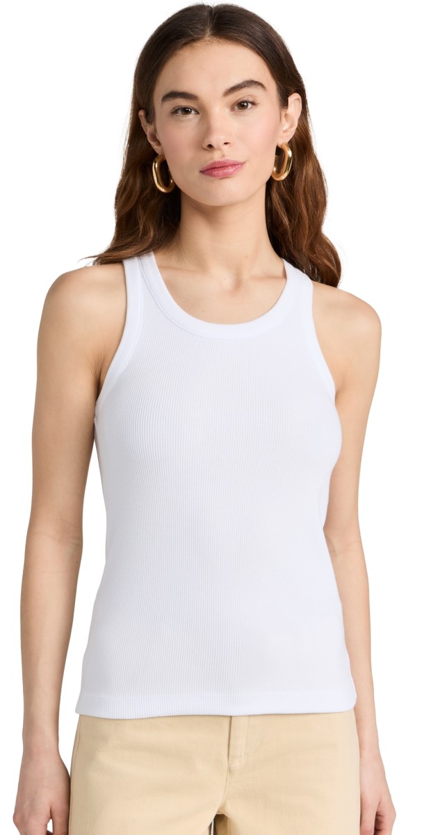 Vince Scoop Neck Tank Black