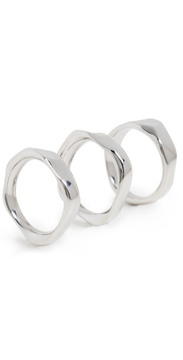 Soko Bahari Stacking Rings Silver