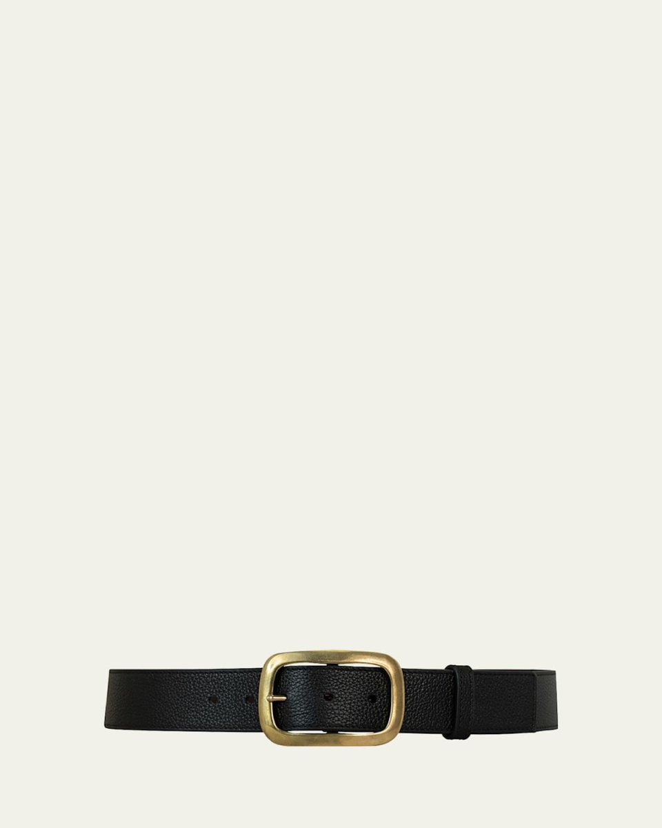 La Captivante Pebbled Leather Belt