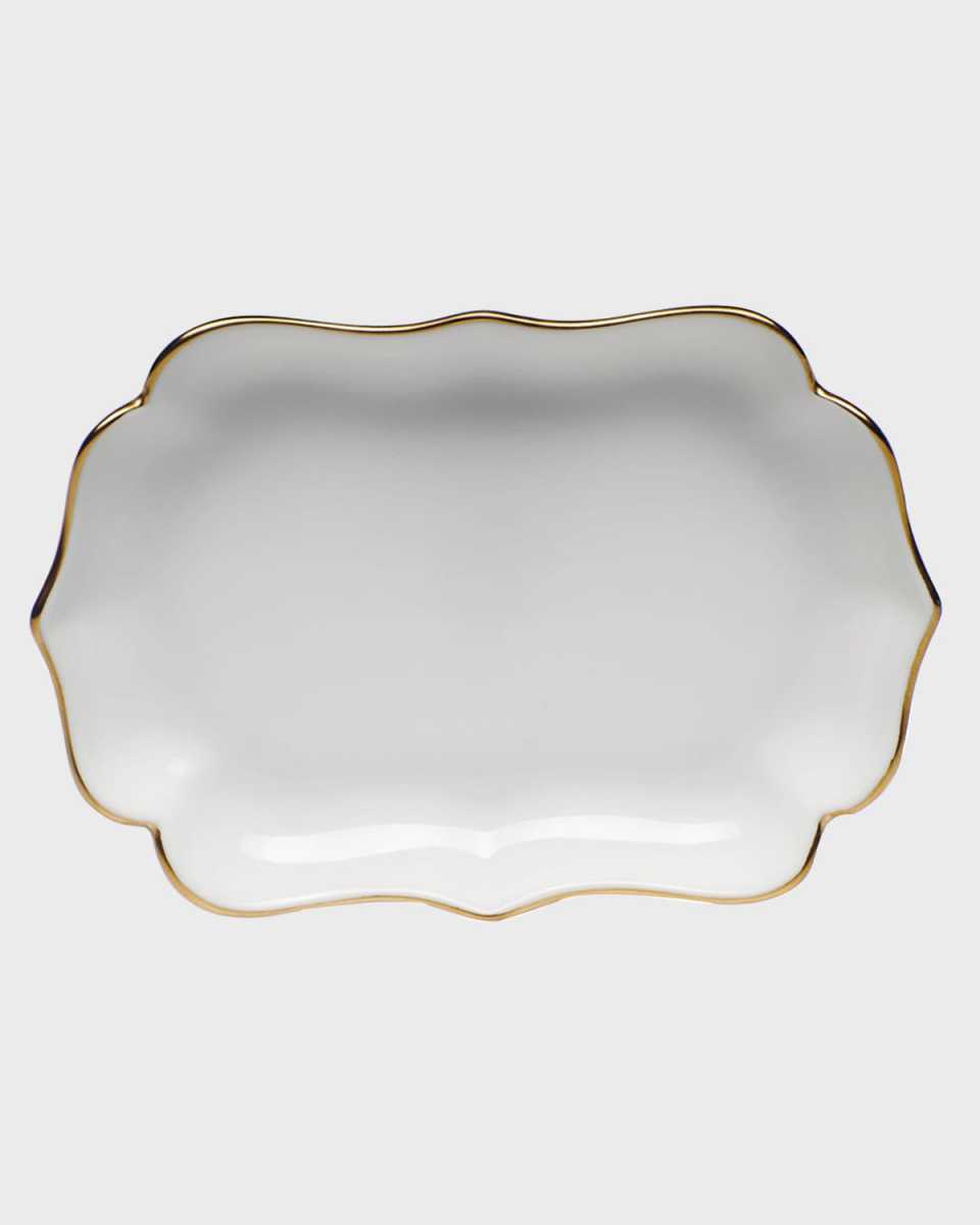 Golden Edge Mini Scalloped Tray
