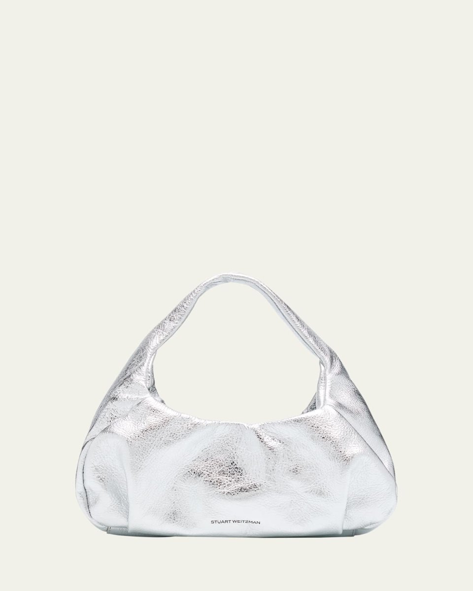 The Moda Mini Metallic Leather Hobo Bag