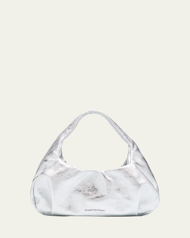 The Moda Mini Metallic Leather Hobo Bag