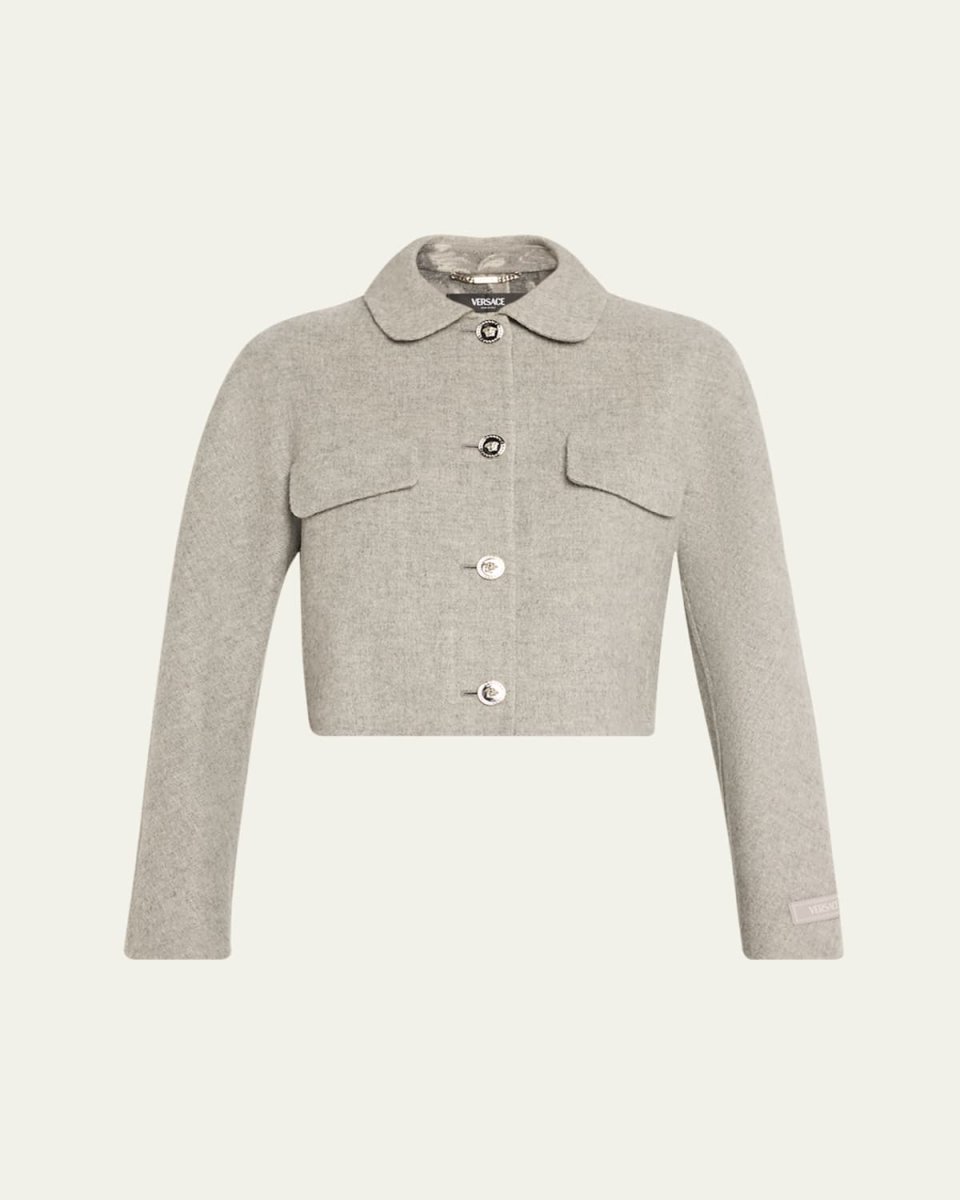 Cropped Cashmere Peacoat