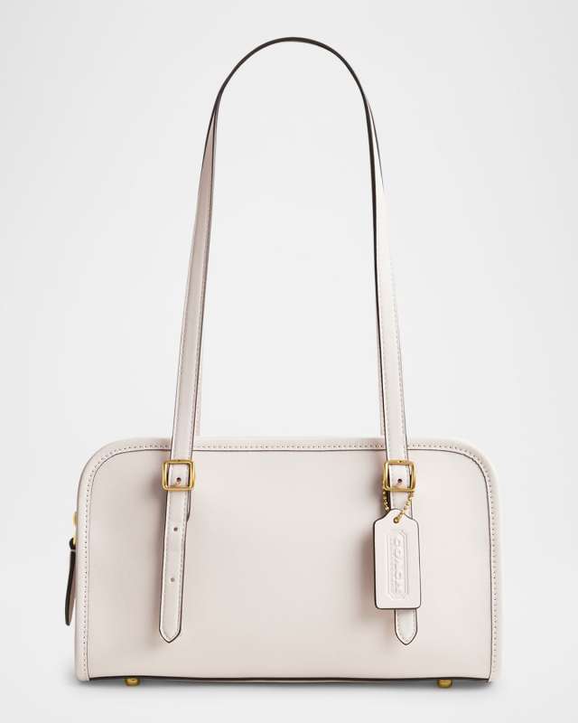 Swing Zip Leather Shoulder Bag