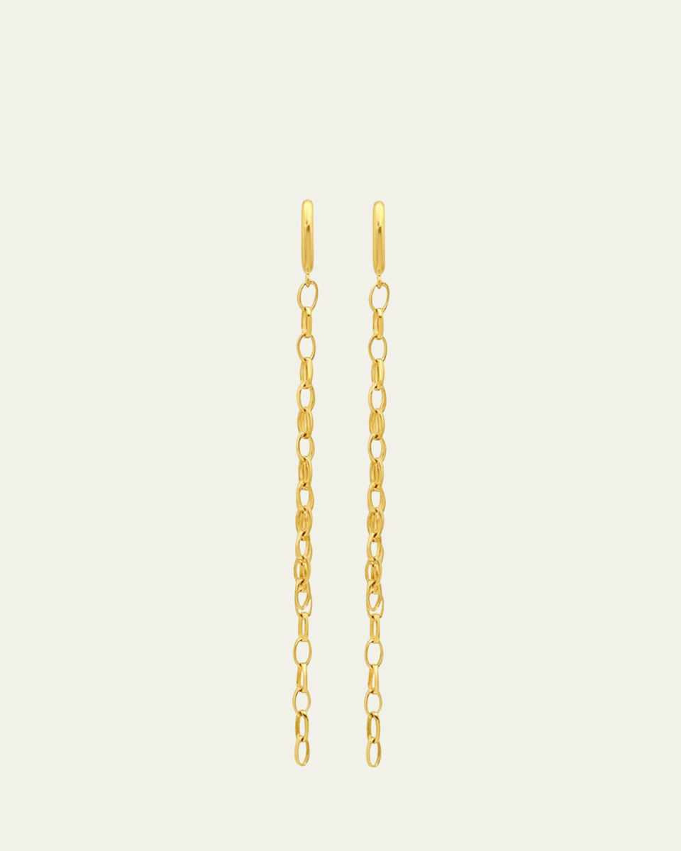 Edith Link Stud Earrings with Edith Link Fringe
