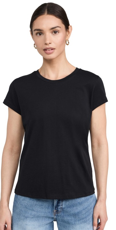Goldie Organic Classic Crew Tee Black