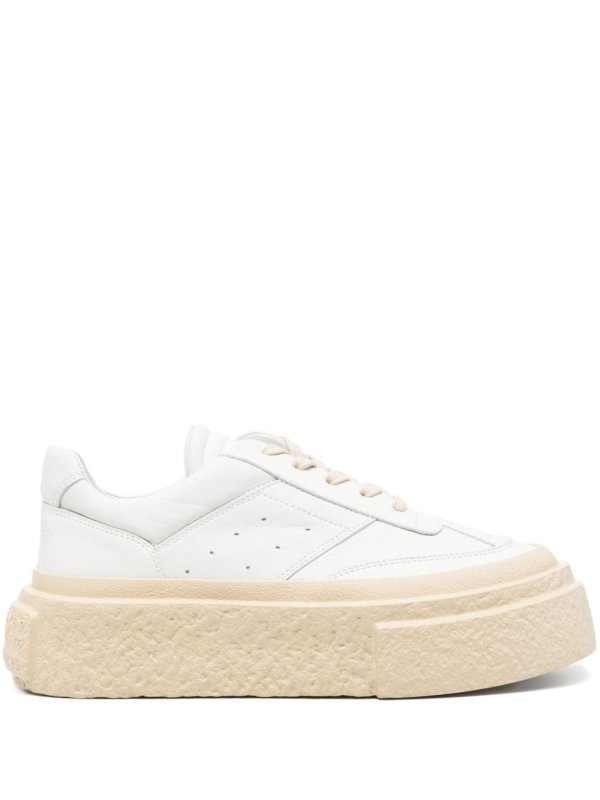 contrasting-platform sneakers