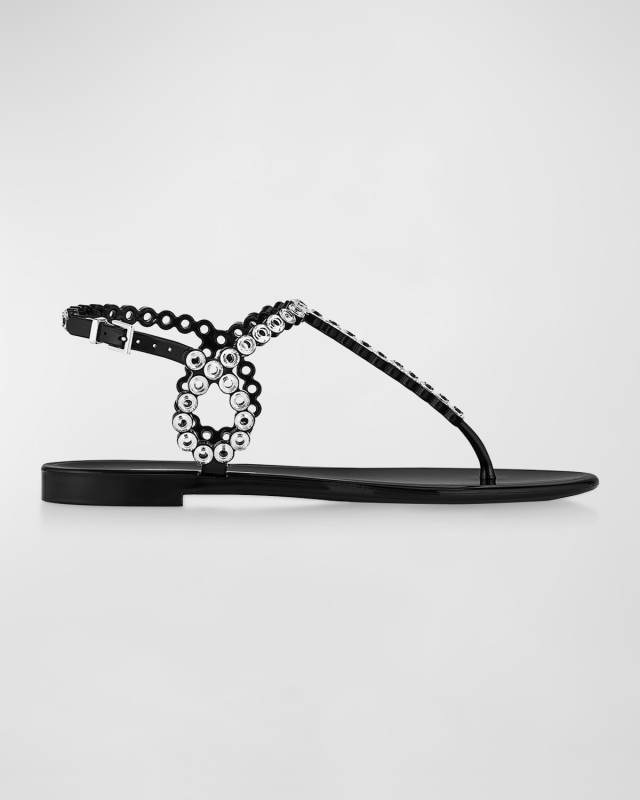 Almost Bare Crystal Jelly Slingback Sandals