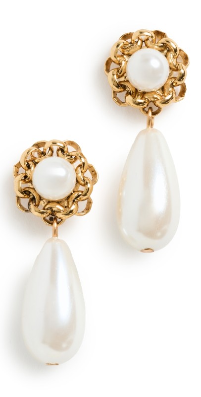 Jennifer Behr Luella Earrings Gold/Pearl