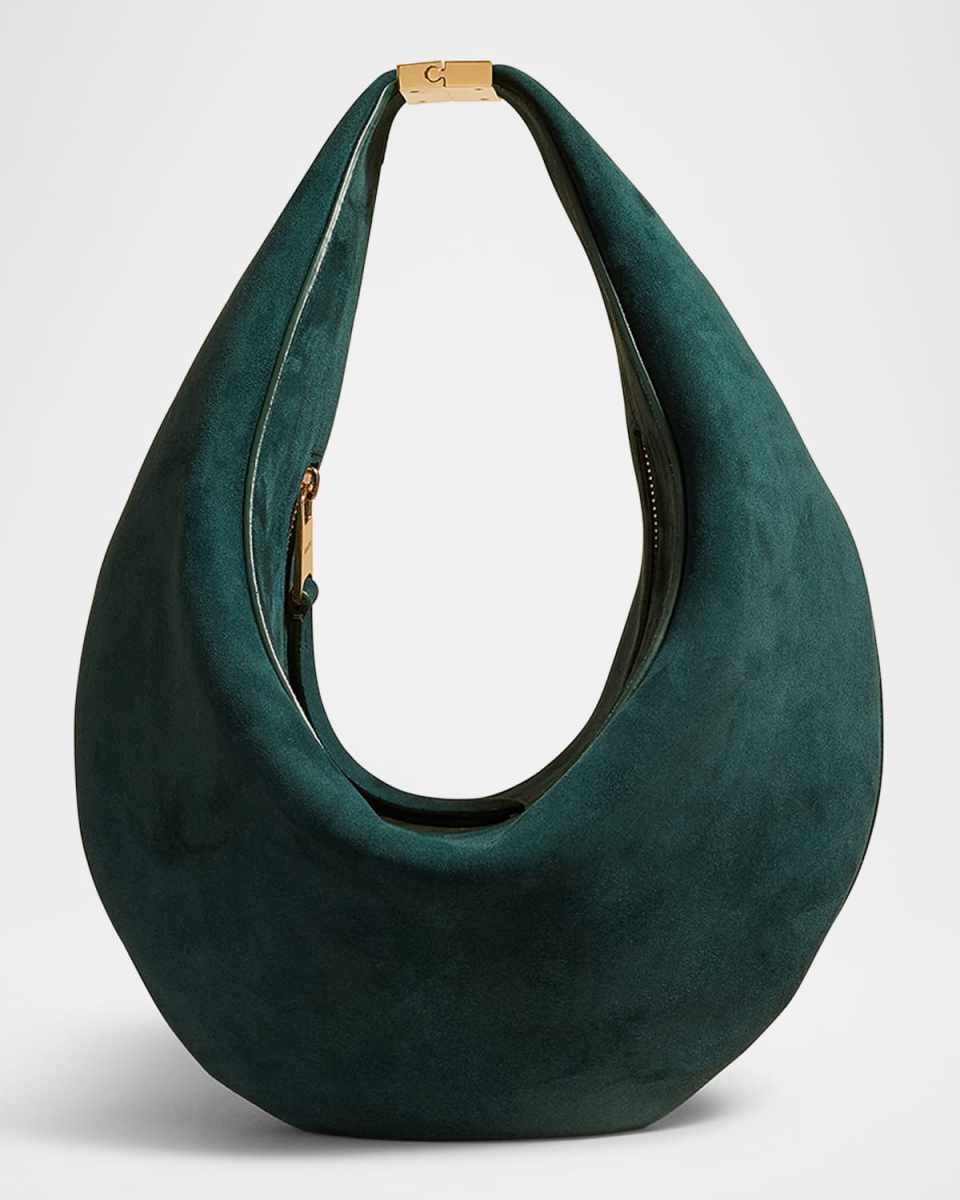 Olivia Small Suede Shoulder Bag