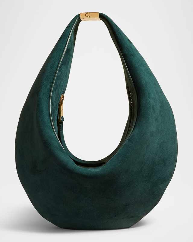 Olivia Small Suede Shoulder Bag
