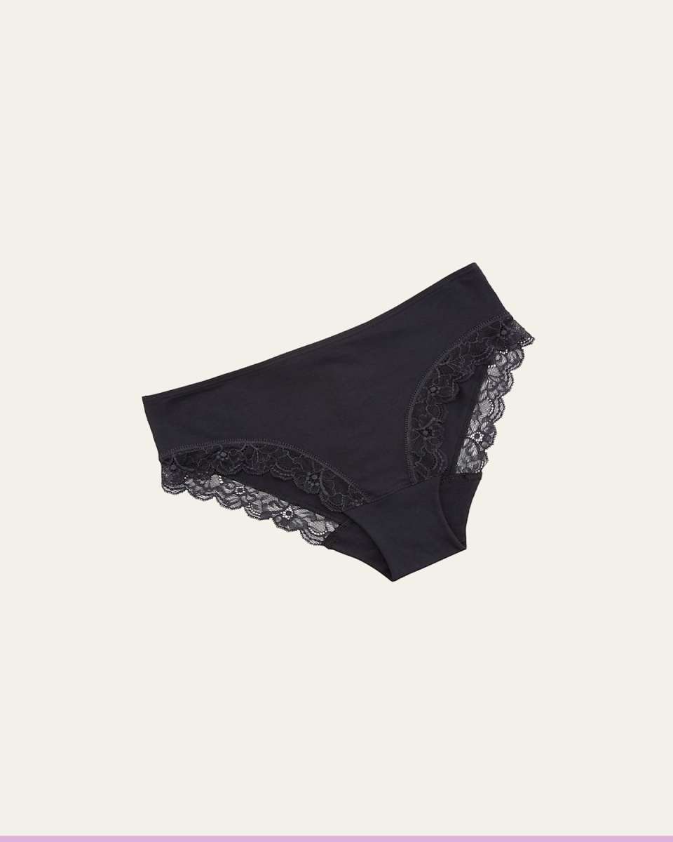 Cotton Lace High Leg Brief