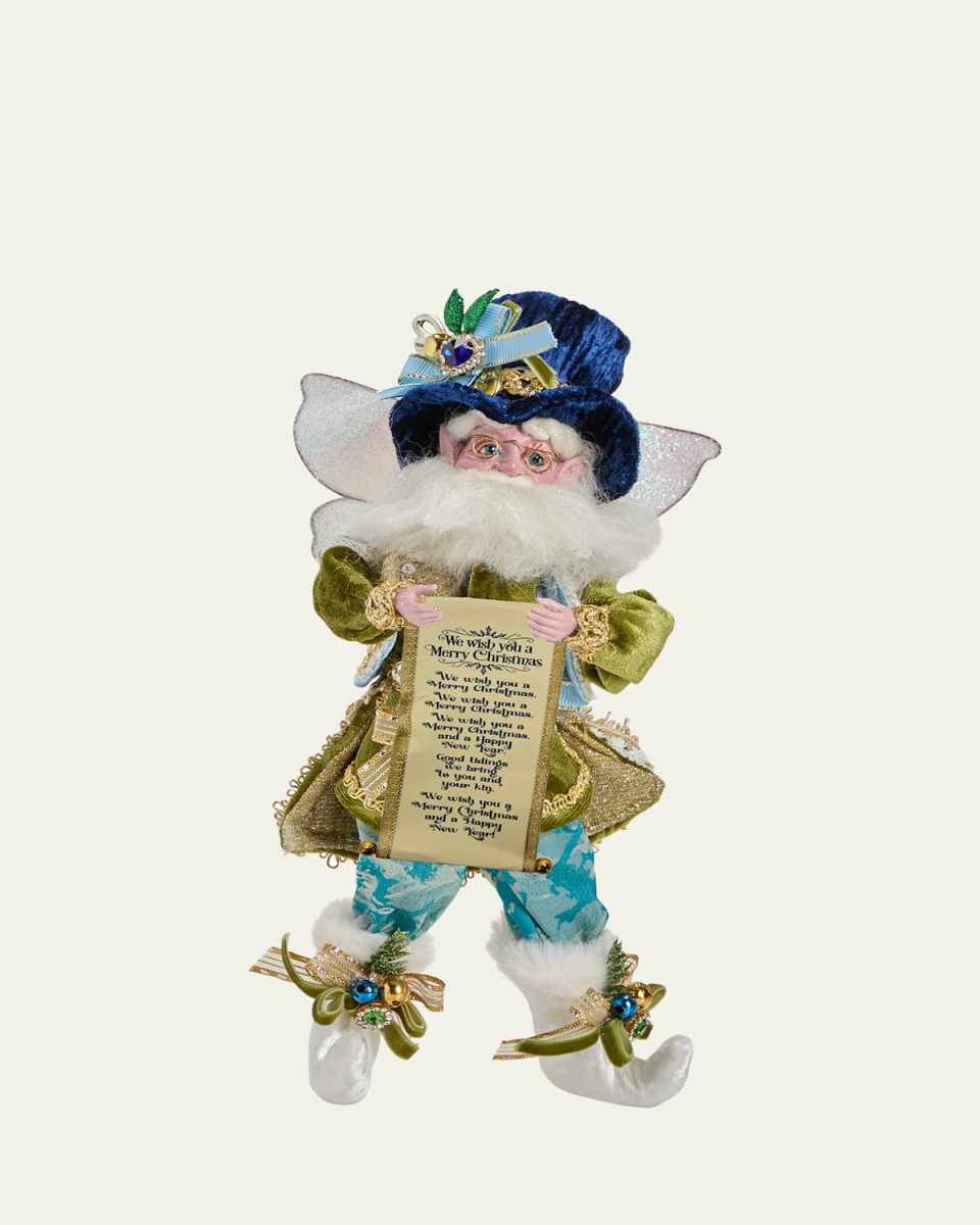 Small Caroling Fairy Christmas Figurine