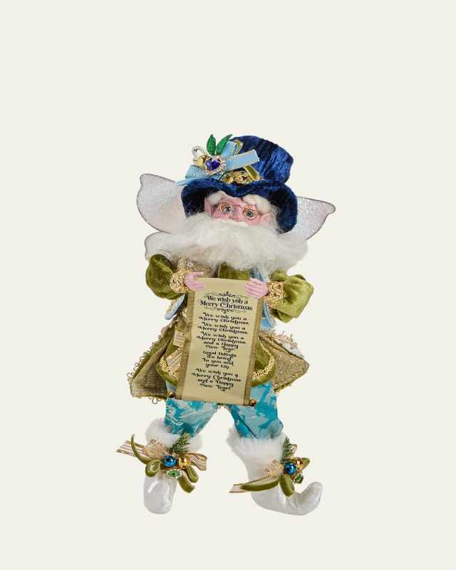 Small Caroling Fairy Christmas Figurine