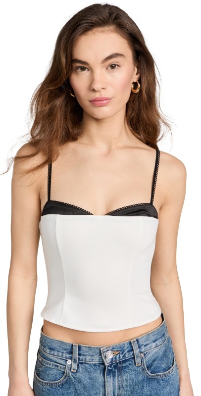 Reformation Melanie Top Ivory