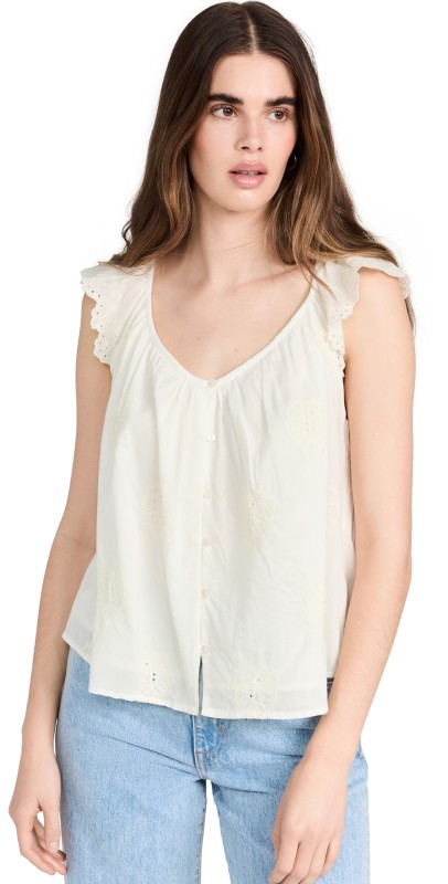 Velvet Lani Top Ivory