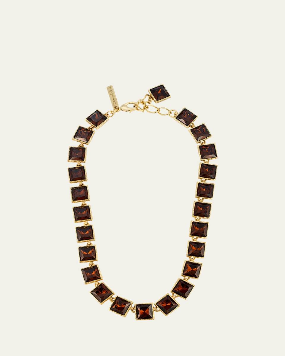 Large Stone Tennis Necklace