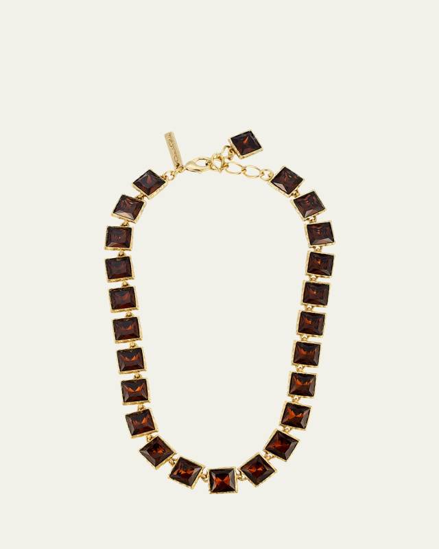 Large Stone Tennis Necklace