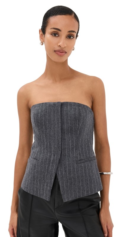 A. L.C. Renee Top Grey Melange
